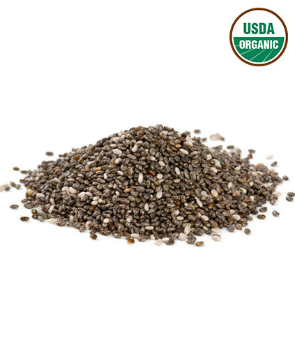Black Chia Seeds, USDA Certified Organic Premium Grade, Raw Bulk 2 pound