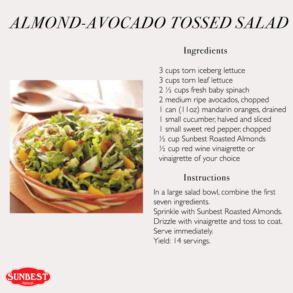 Almond-Avocado Tossed Salad