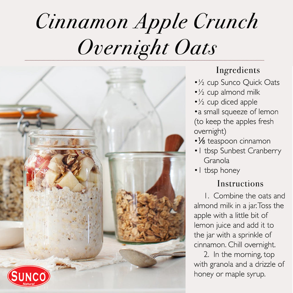 Cinnamon Apple Crunch Overnight Oats