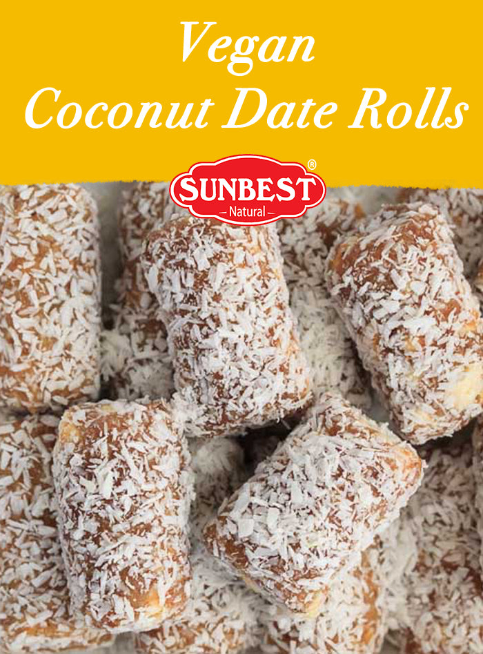 Vegan Coconut Date Rolls