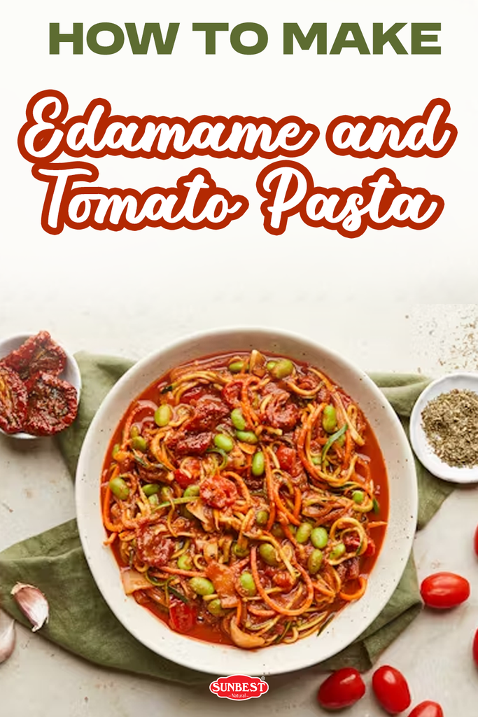 How To Make Edamame and Tomato Pasta