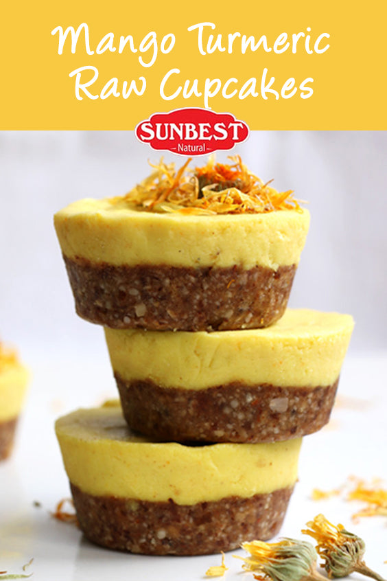 Mango Turmeric Raw Cupcake Recipe